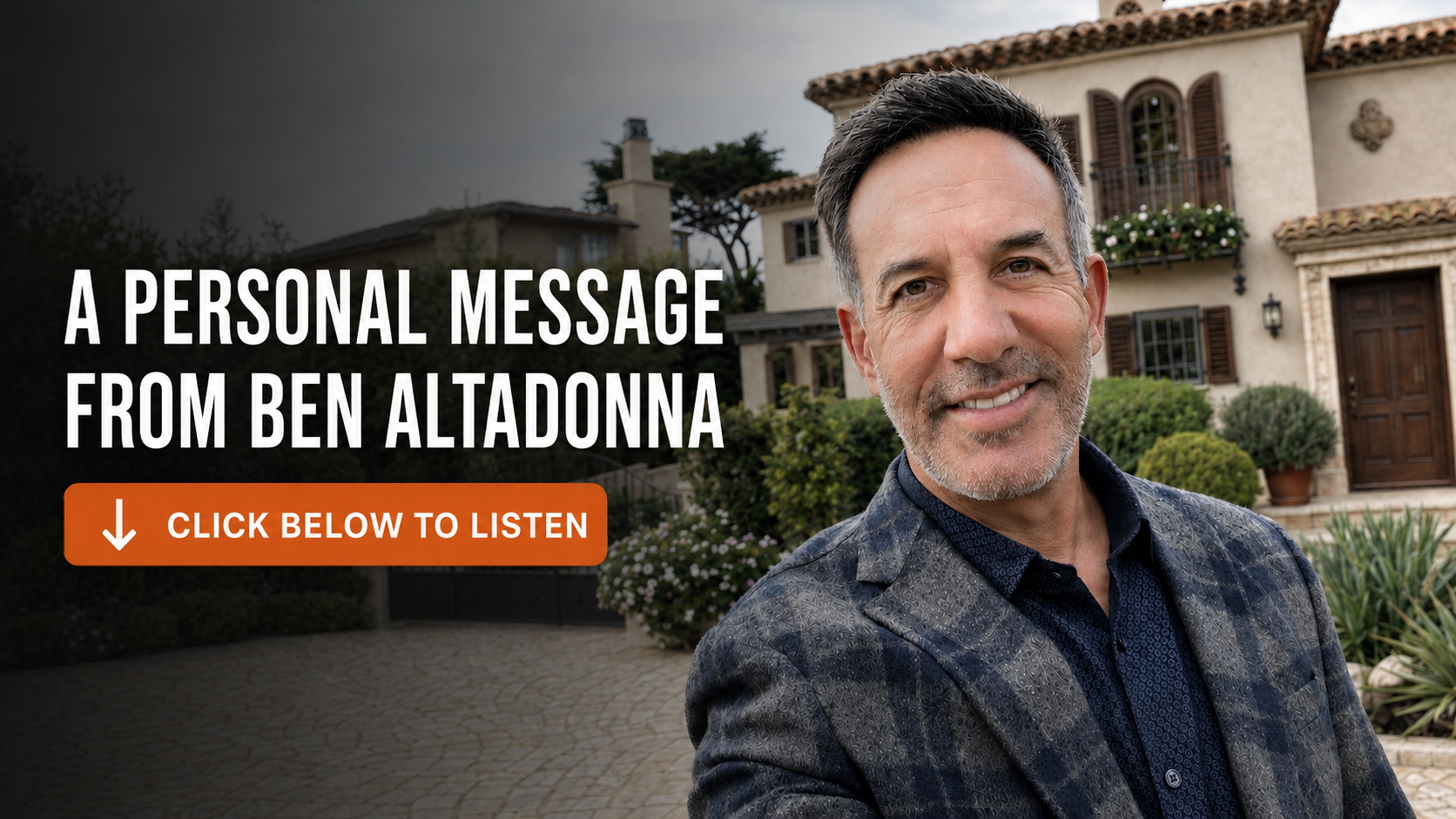 Ben Altadonna introducing a personal audio message for chiropractors
