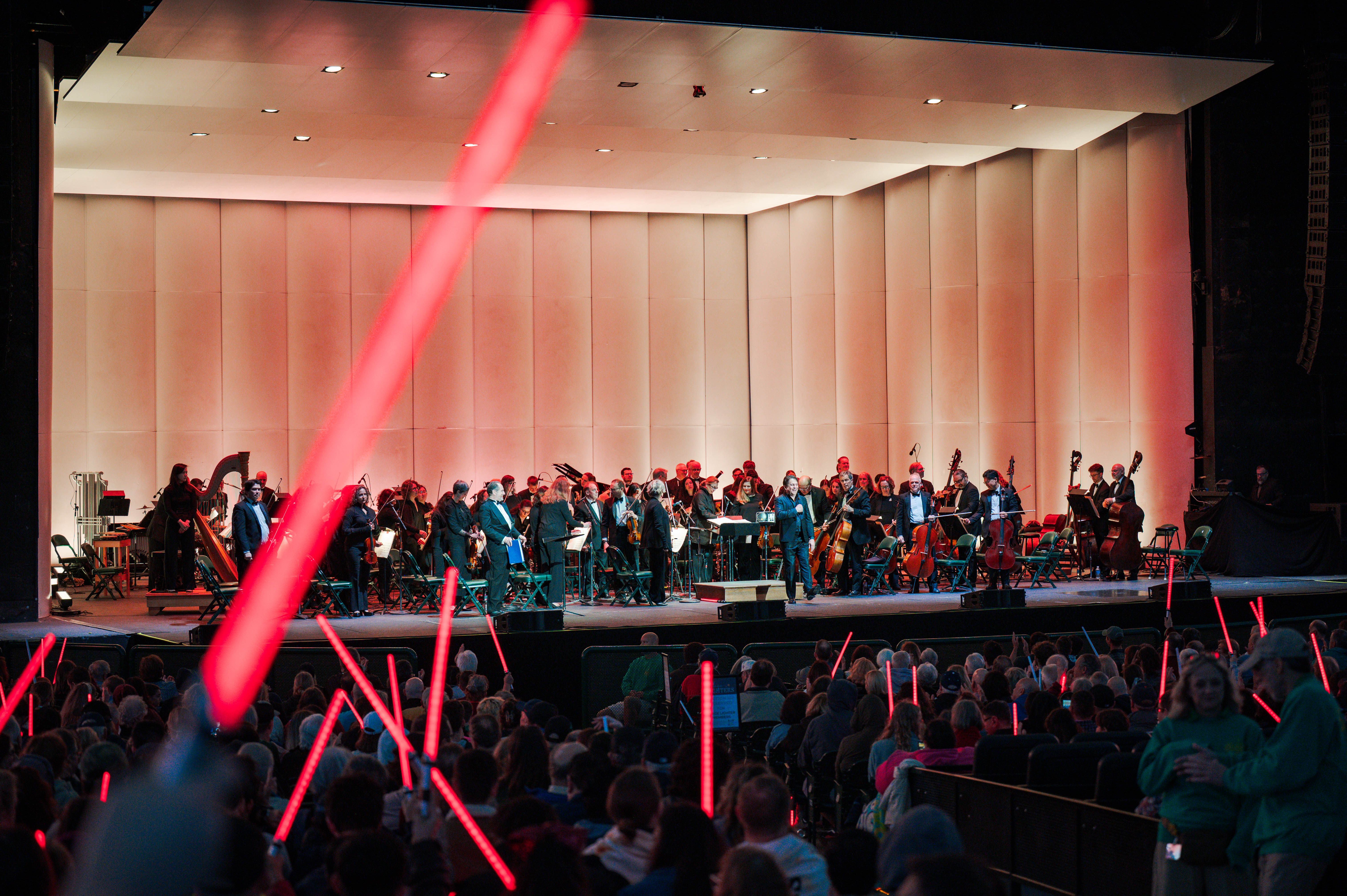 The Pavilion audience and orchestra