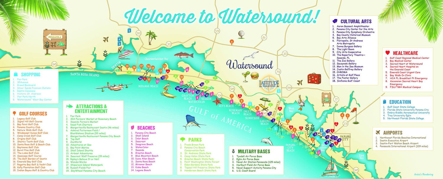 Latitude Margaritaville Daytona Beach Points of Interest Map