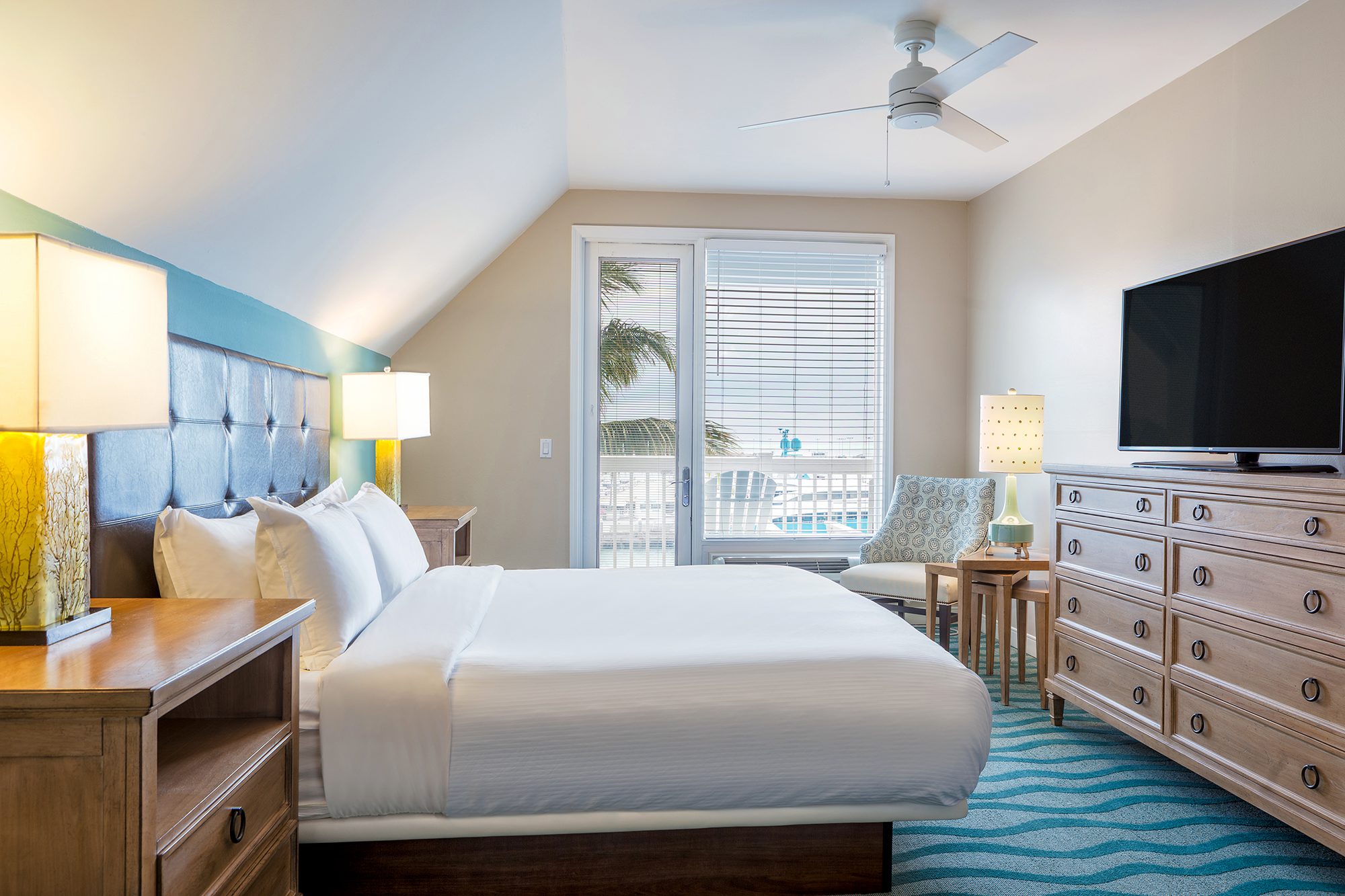 A large bed with two bedside tables