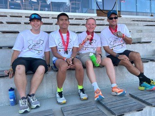 Triathlets competed in Slovakia