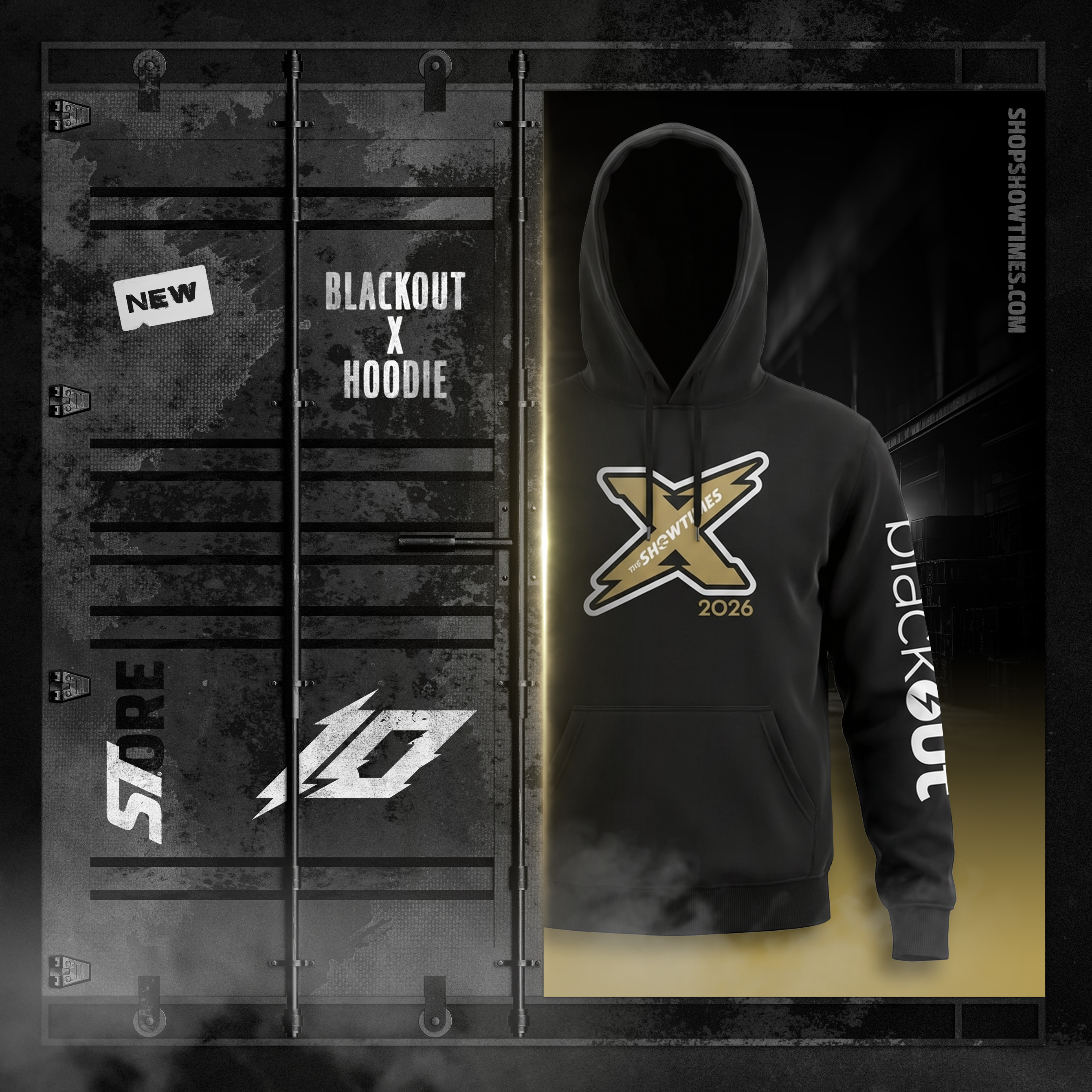 image of the blackout logo 8 in purple