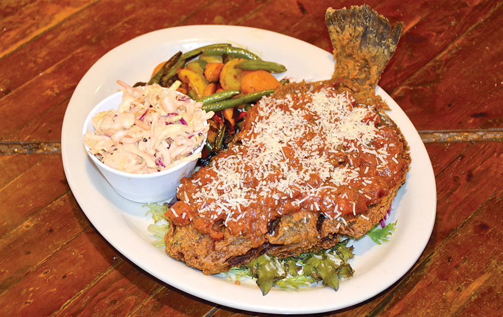 Isle of Matagorda Baked Flounder
