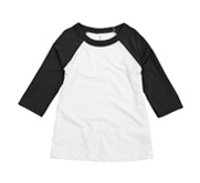 Bella + Canvas Toddler 3/4 Sleeve Raglan Tee