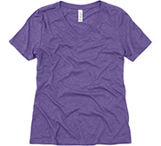 Bella + Canvas Ladies Relaxed Fit Super Soft Triblend V-Neck Tee