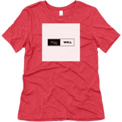 Soft Triblend Tee With Logo