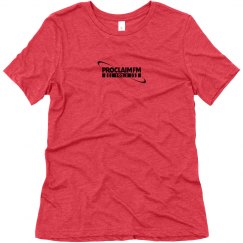 Soft Triblend Tee With Logo