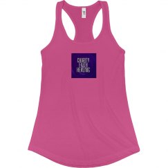 Fitted Racerback Logo Tank