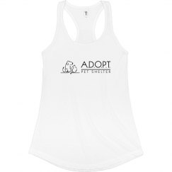 Fitted Racerback Logo Tank