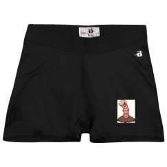 Ladies Athletic Shorts With Logo