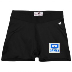 Ladies Athletic Shorts With Logo
