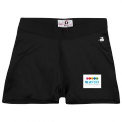 Ladies Athletic Shorts With Logo