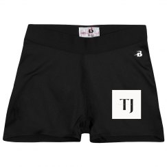 Ladies Athletic Shorts With Logo