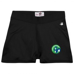Ladies Athletic Shorts With Logo