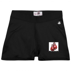 Ladies Athletic Shorts With Logo