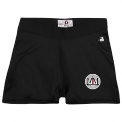 Ladies Athletic Shorts With Logo