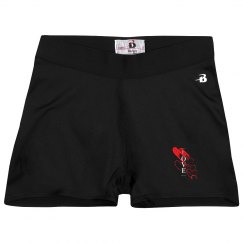 Ladies Athletic Shorts With Logo