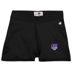 Ladies Athletic Shorts With Logo