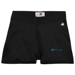 Ladies Athletic Shorts With Logo