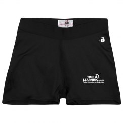 Ladies Athletic Shorts With Logo