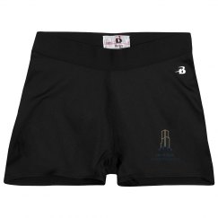 Ladies Athletic Shorts With Logo