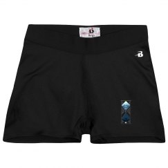 Ladies Athletic Shorts With Logo