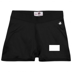 Ladies Athletic Shorts With Logo