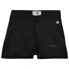 Ladies Athletic Shorts With Logo