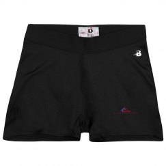 Ladies Athletic Shorts With Logo
