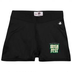 Ladies Athletic Shorts With Logo
