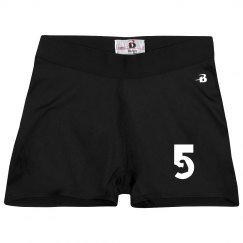 Ladies Athletic Shorts With Logo