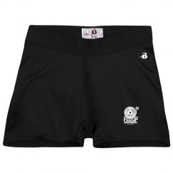 Ladies Athletic Shorts With Logo