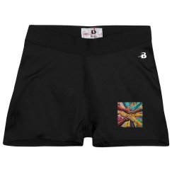 Ladies Athletic Shorts With Logo
