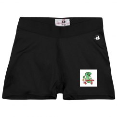Ladies Athletic Shorts With Logo