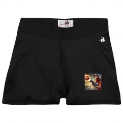 Ladies Athletic Shorts With Logo