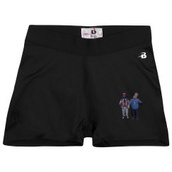 Ladies Athletic Shorts With Logo