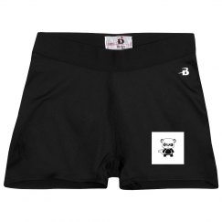 Ladies Athletic Shorts With Logo