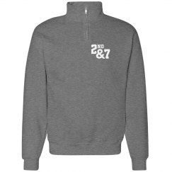 Unisex Cadet Collar Sweatshirt