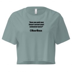 Crop Tee With Logo