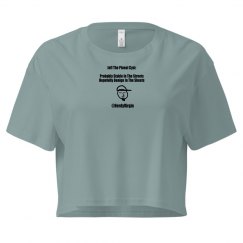 Crop Tee With Logo