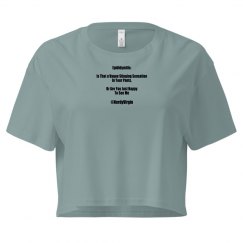 Crop Tee With Logo