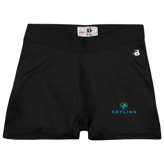 Ladies Athletic Shorts With Logo