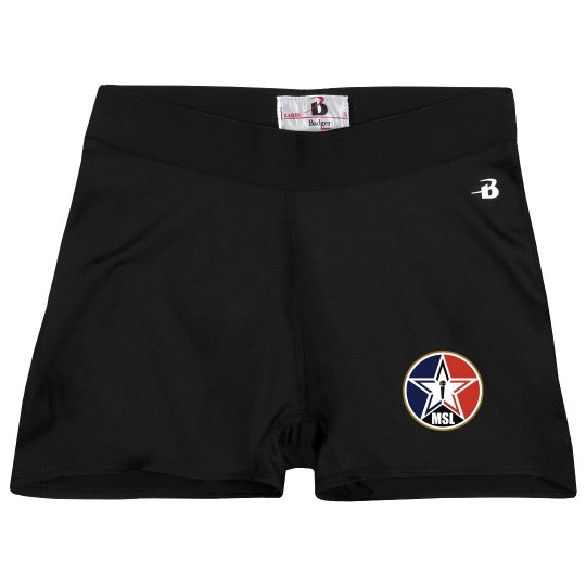 Ladies Athletic Shorts With Logo