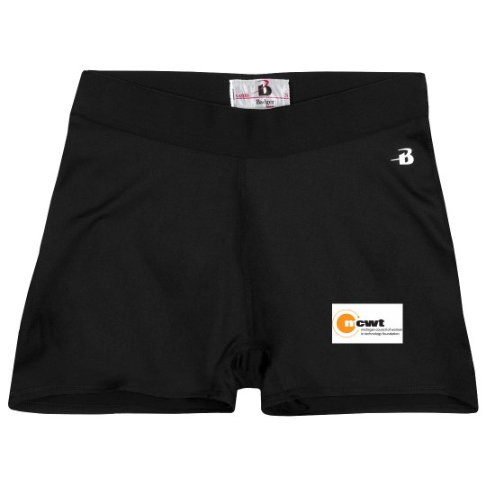 Ladies Athletic Shorts With Logo