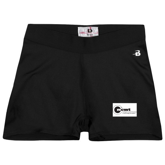 Ladies Athletic Shorts With Logo