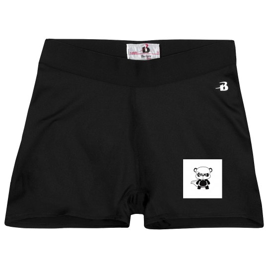 Ladies Athletic Shorts With Logo