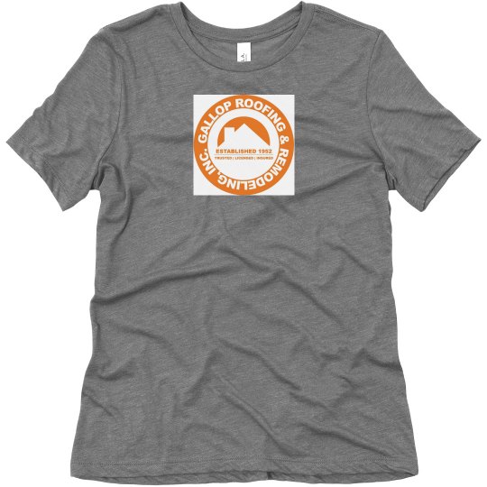 Soft Triblend Tee With Logo