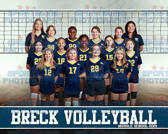 2021 Breck Middle School Volleyball Photo Day