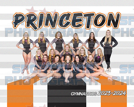2023-2024 Princeton High School Gymnastics Photo Day
