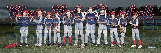 2026 Clear Lake Area Youth Baseball Photo Day